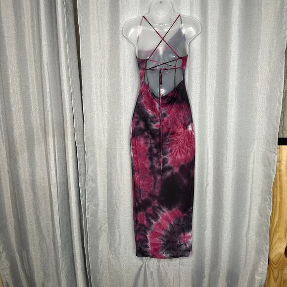 Urban Outfitters Dress Womens Small Maxi Tie Dye Bodycon Y2K‎ Festival Cocktail - Picture 3 of 15